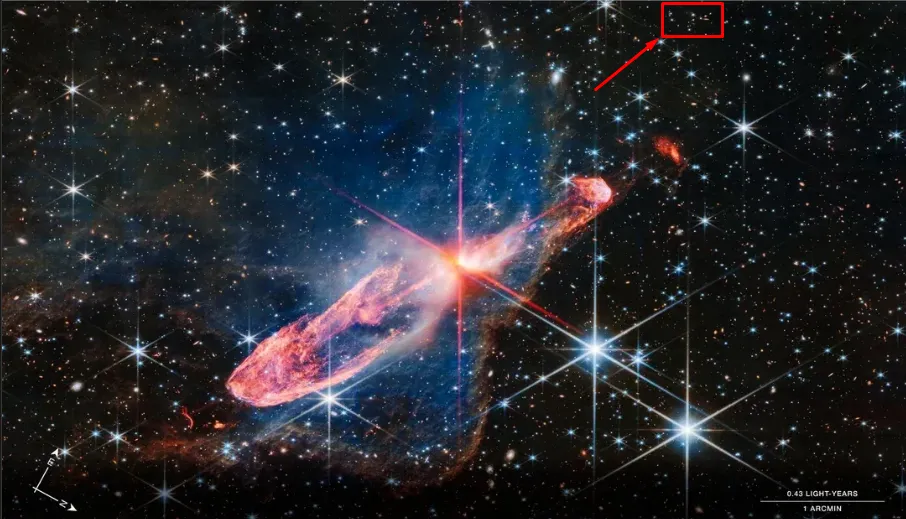 это не звёзды в квадратике, а галактики (а если я даже ткнул пальцем и не попал, то там за ними 100% галактики и прочие скопления)